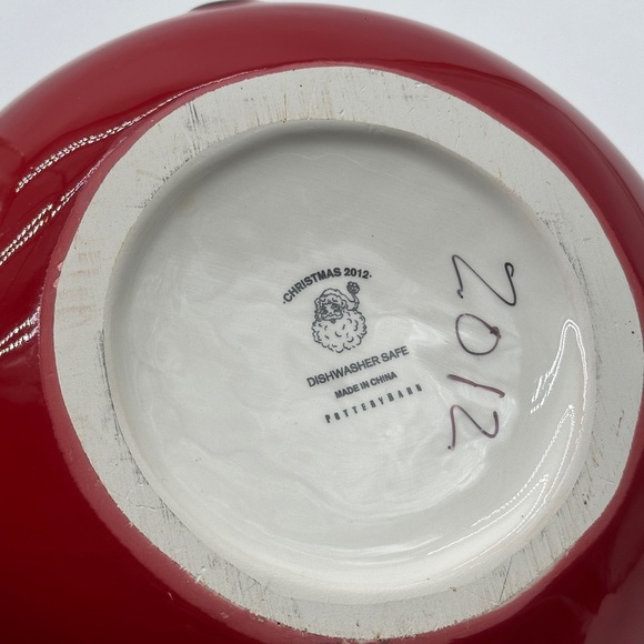Potterybarn 2012 Ceramic Santa Clause Cookie Jar/Canister - Picture 7 of 8